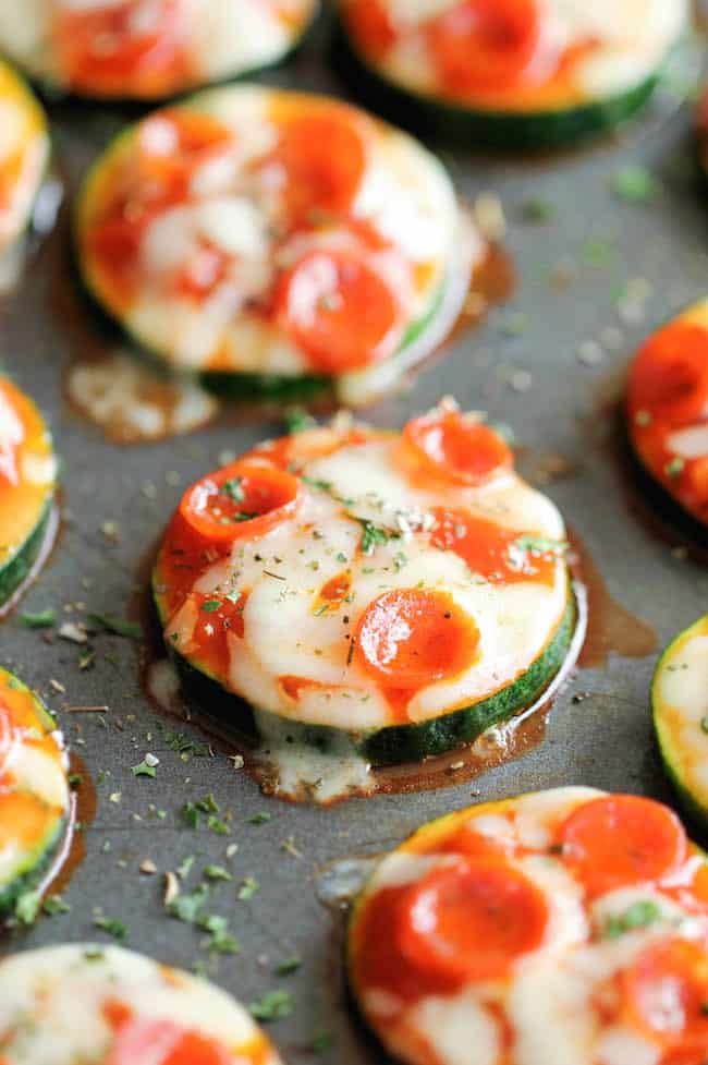 Keto Zucchini Pizza Bites