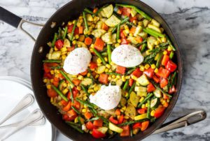 Vegetable Hash With Eggs