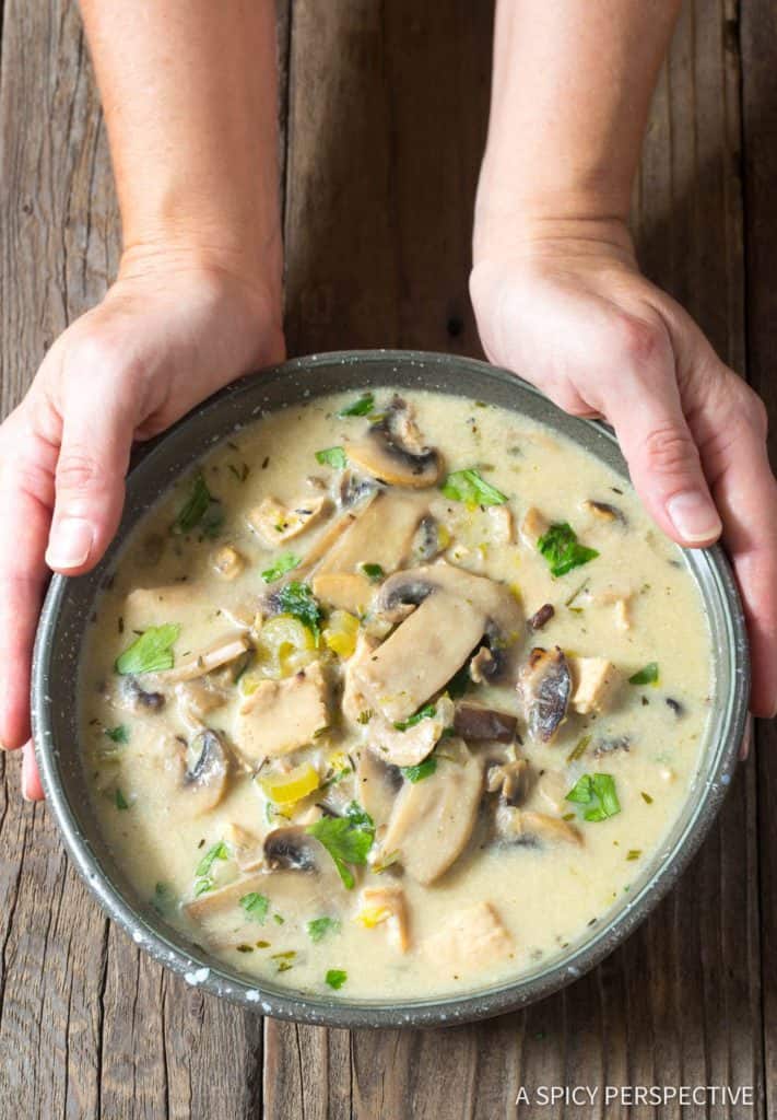 Keto Creamy Mushroom Soup