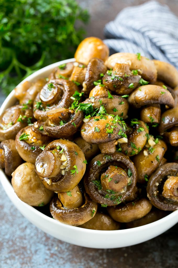 Keto Garlic Butter Mushrooms