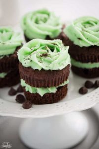 Keto Mint Cupcakes