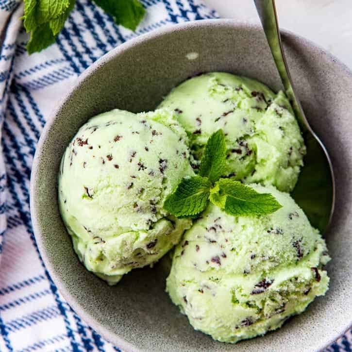 Mint Chocolate Chip Ice Cream