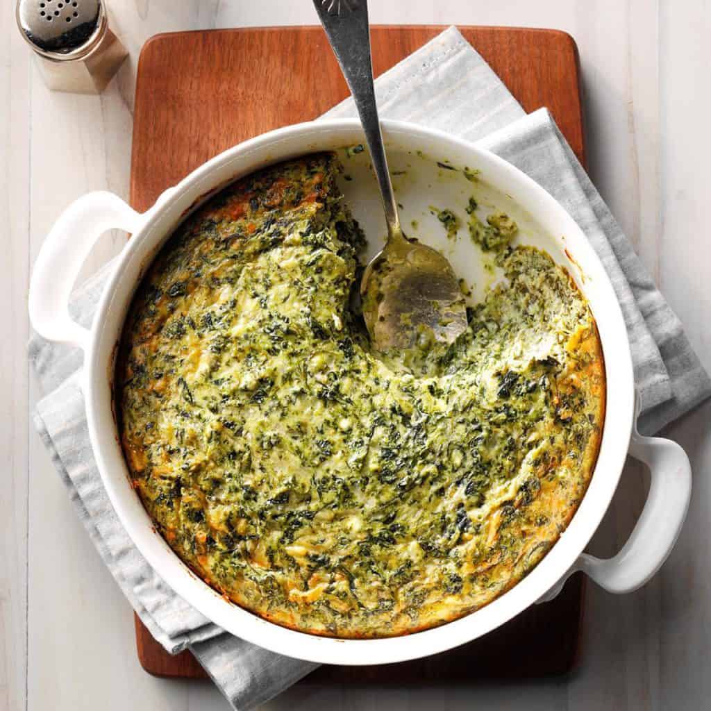 spinach soufflé side dish