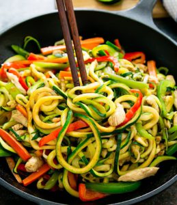 Stir Fry Zucchini Noodles