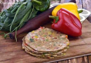 Herbed Capsicum Paratha