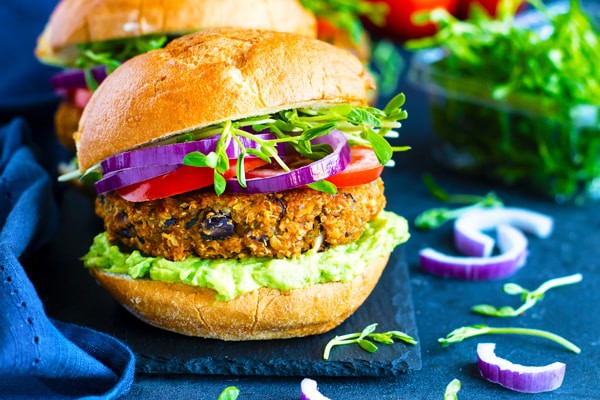 Sweet Potato Black Bean Burgers