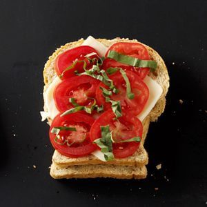 Tomato Cheddar Cheese Toast