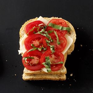 Tomato Cheddar Cheese Toast