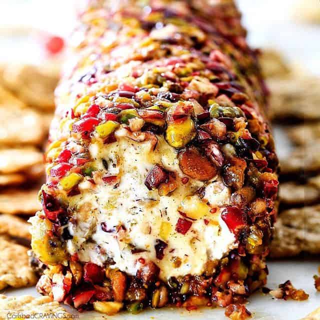 Pistachio and Cranberry Cheese Ball