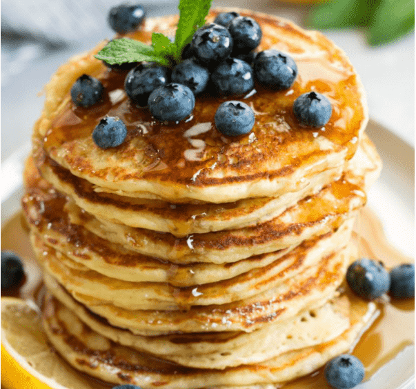 Blueberry Lemon Ricotta Pancakes