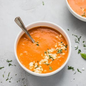 Homemade Tomato Feta Soup