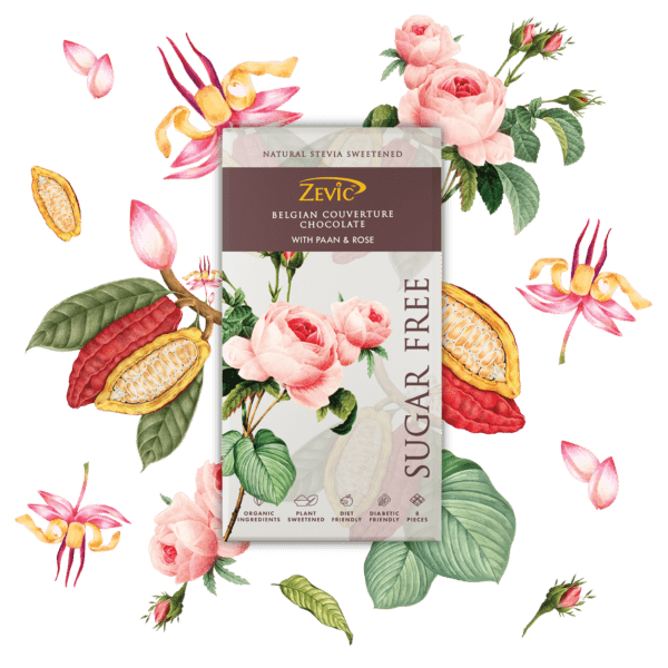 Belgian Couverture Chocolate with Paan and Rose