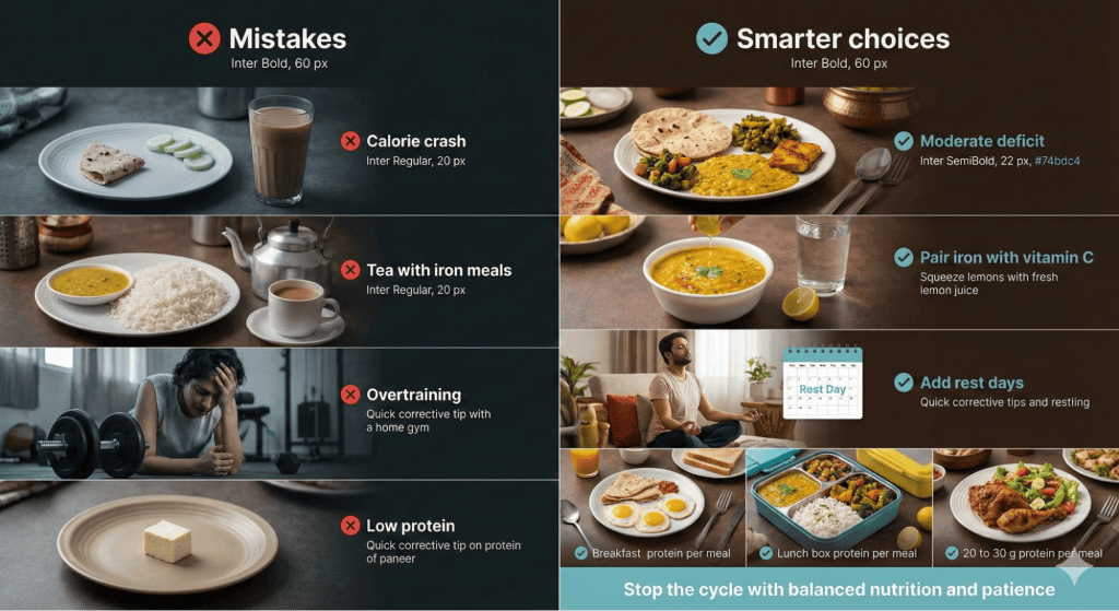 Common Mistakes Indians Make with Weight Loss And Hair Loss