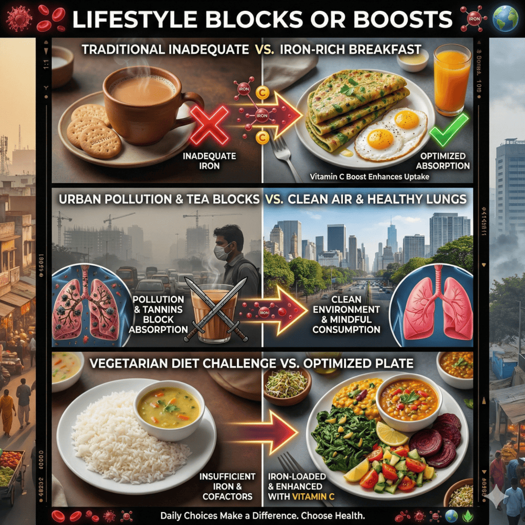 Indian Lifestyle Factors Affecting Foods To Improve Oxygen Level