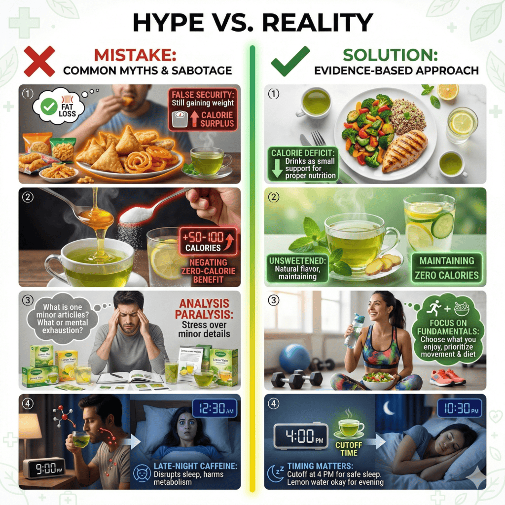 Common Mistakes Indians Make with Green Tea Vs Lemon Water