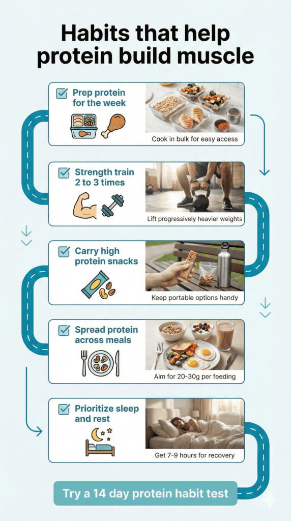 Lifestyle Changes to Support High Protein Weight Gain