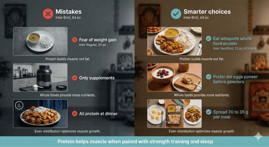 Common Mistakes Indians Make with High Protein Weight Gain