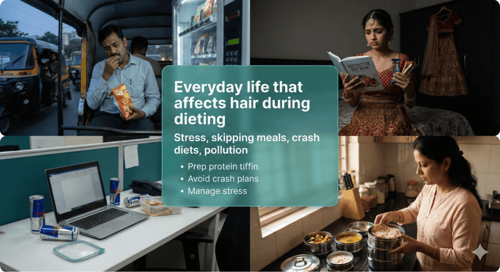 Indian Lifestyle Factors Affecting Weight Loss And Hair Loss