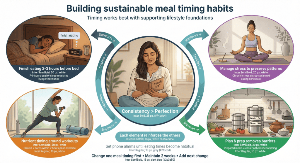 Lifestyle Changes to Support Meal Timing Weight Loss
