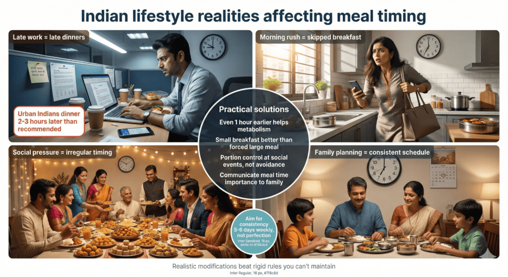Indian Lifestyle Factors Affecting Meal Timing Weight Loss
