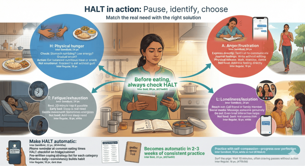 Lifestyle Changes to Support Emotional Eating HALT