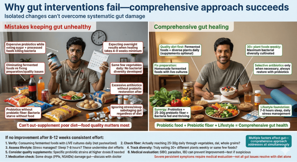Common Mistakes Indians Make with Gut Microbiome Weight Loss