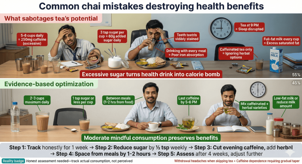 Common Mistakes Indians Make with Tea Health Benefits