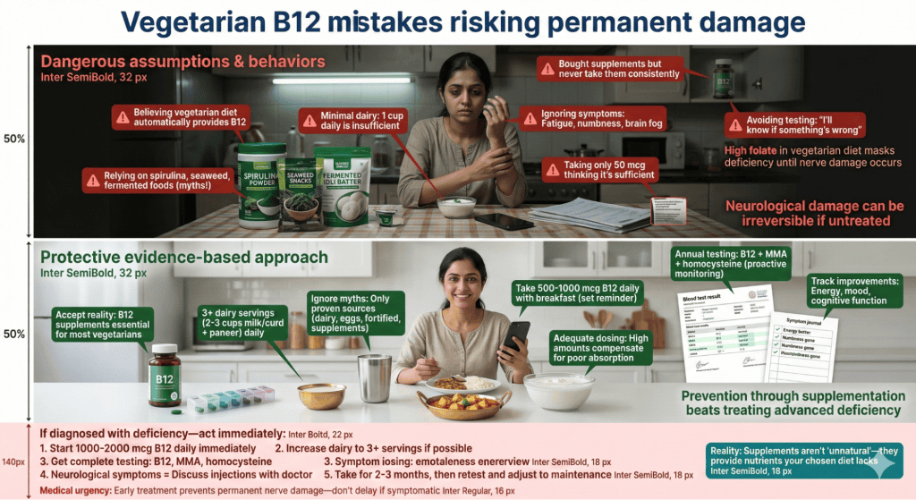 Common Mistakes Indians Make with Vitamin B12 Foods For Vegetarians