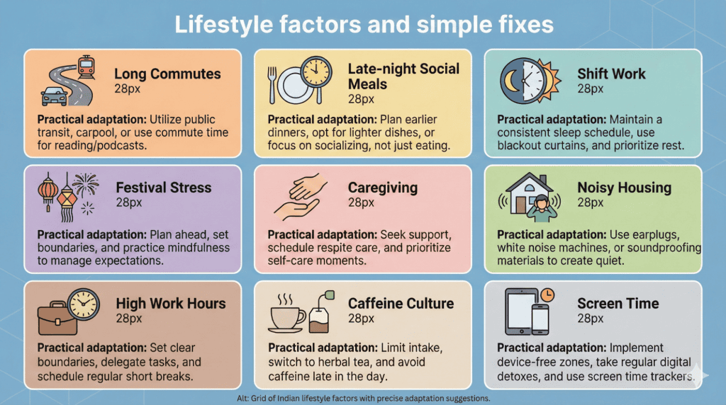 Indian Lifestyle Factors Affecting Cortisol And Sleep