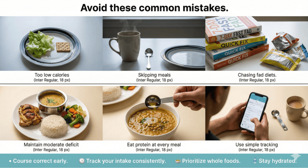 Common Mistakes Indians Make with Weight Loss Diet Plan