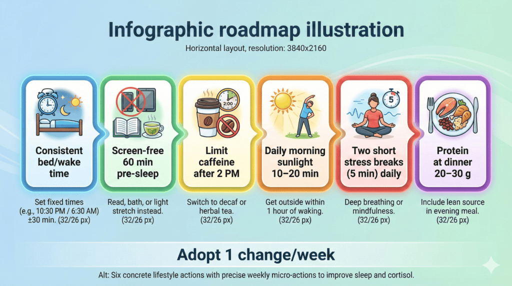 Lifestyle Changes to Support Cortisol And Sleep