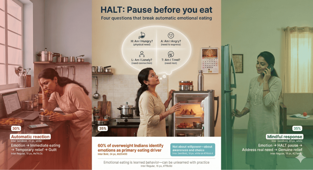 What Is Emotional Eating HALT and Why Indian Dieters Should Care?