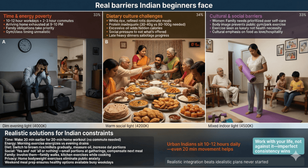 Indian Lifestyle Factors Affecting Fitness Tips For Beginners