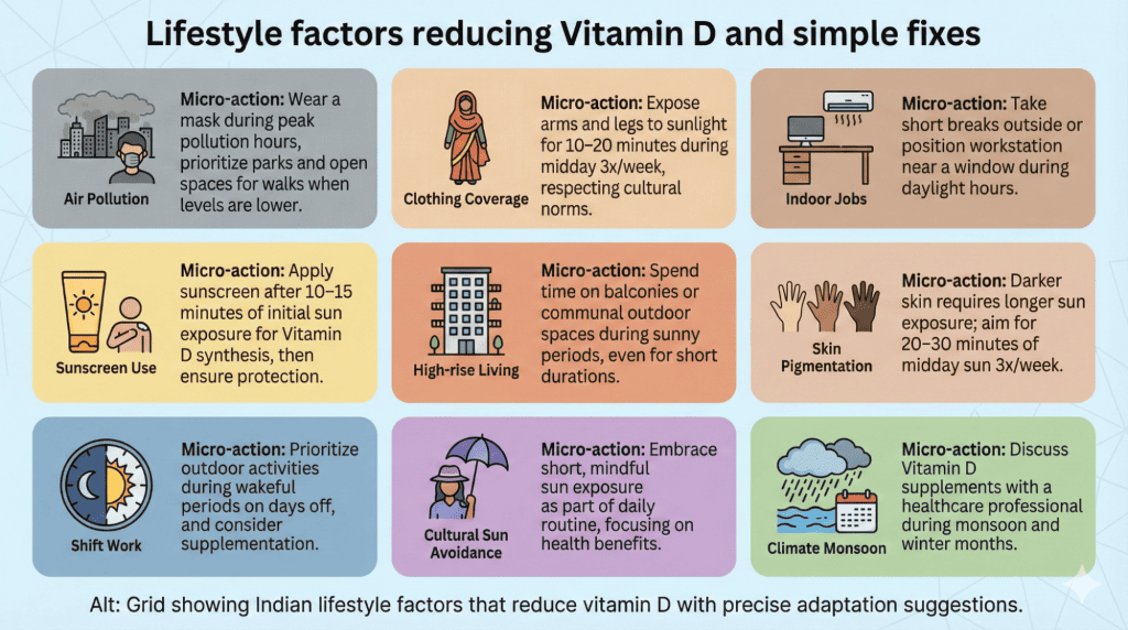 Indian Lifestyle Factors Affecting Vitamin D Deficiency India