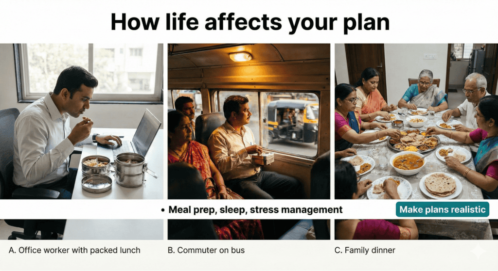 Indian Lifestyle Factors Affecting Weight Loss Diet Plan