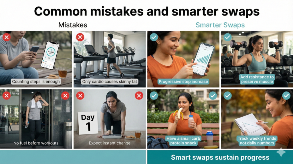 Common Mistakes Indians Make with Walking Vs Gym Weight Loss