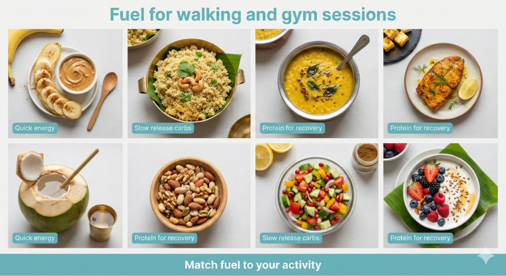 Best Indian Foods for Walking Vs Gym Weight Loss Management