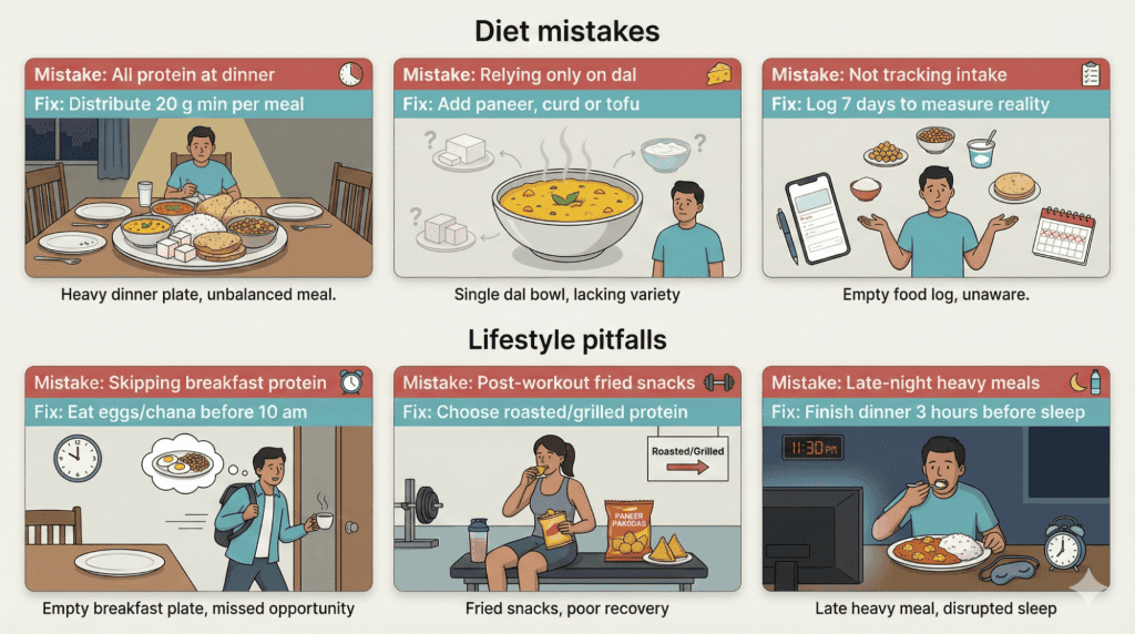 Common Mistakes Indians Make with Protein Timing Vegetarians