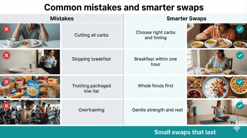 Common Mistakes Indians Make with PCOS Indian Diet