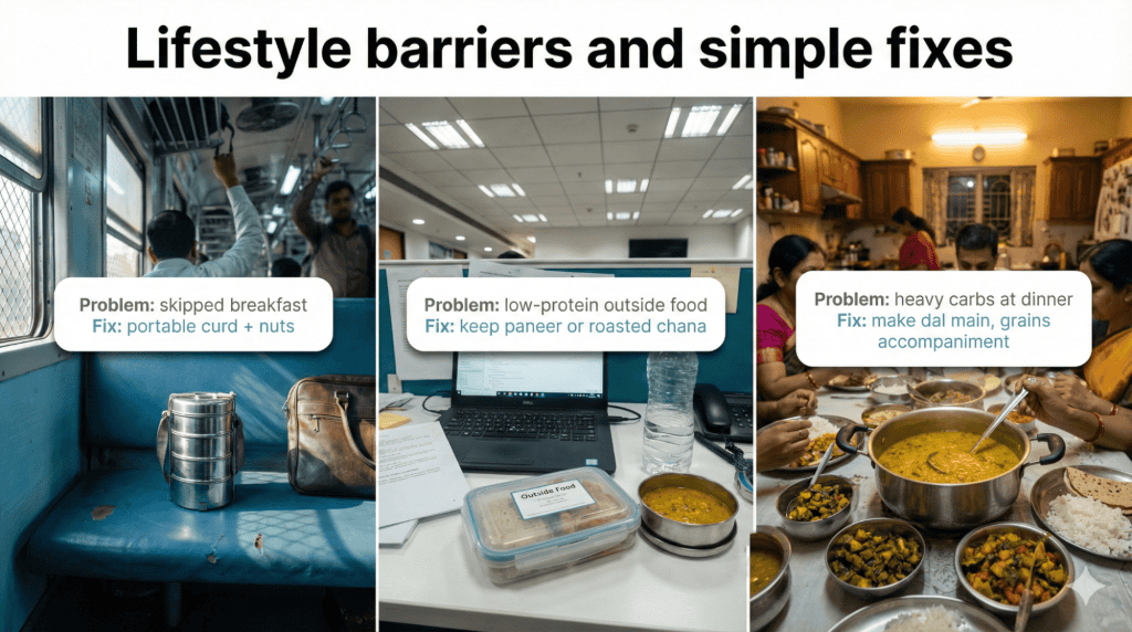 Indian Lifestyle Factors Affecting Protein Timing Vegetarians