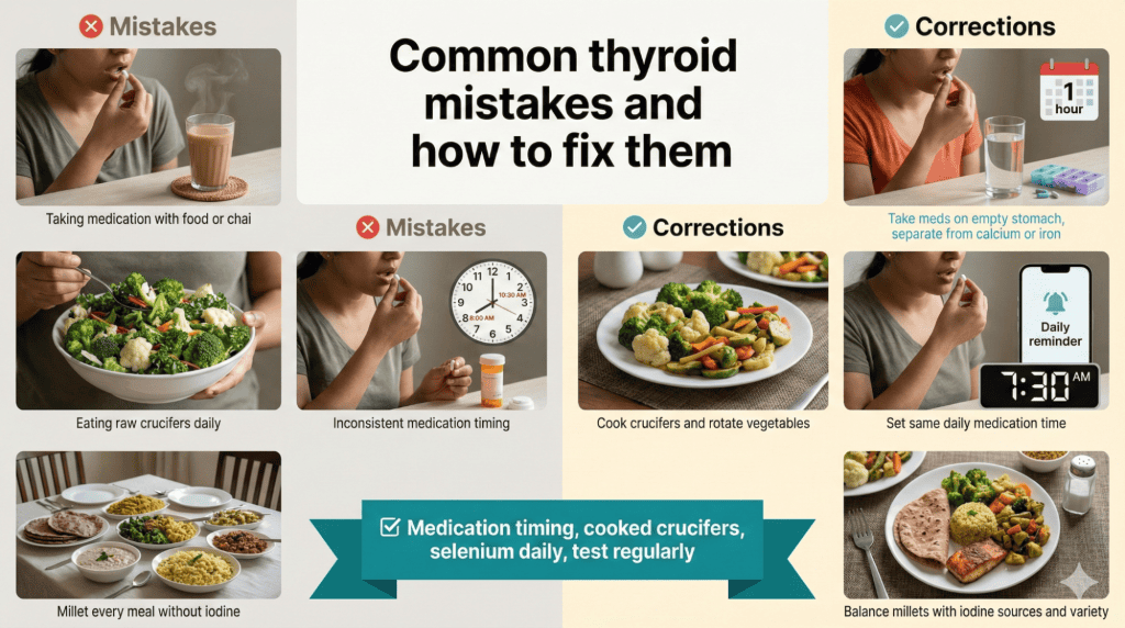 Common Mistakes Indians Make with Thyroid And Weight Loss