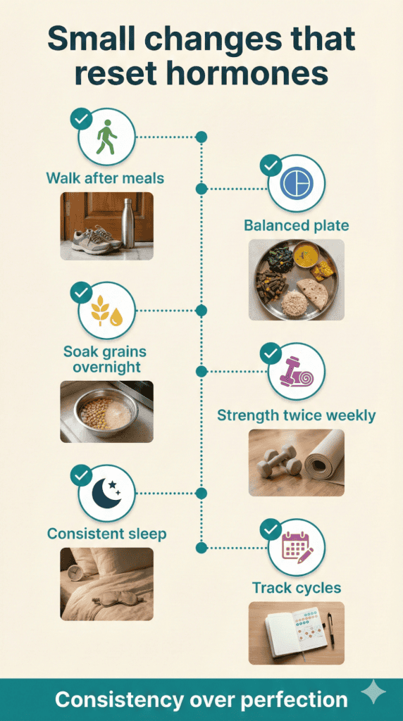 Lifestyle Changes to Support PCOS Indian Diet