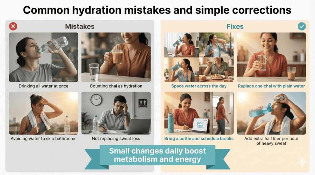 Lifestyle Changes to Support Water Intake For Weight Loss