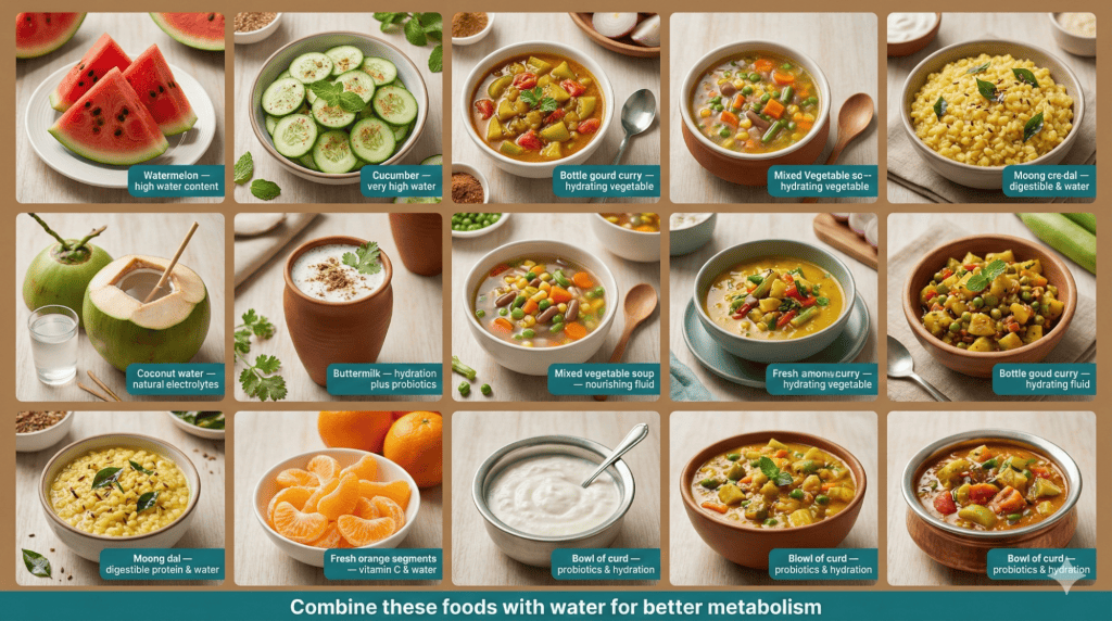 Best Indian Foods for Water Intake For Weight Loss Management