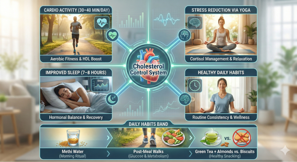 Lifestyle Changes to Support an Indian Diet To Reduce Cholesterol