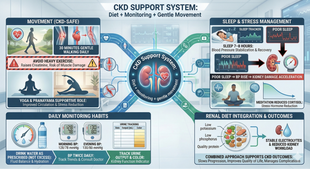 Lifestyle Changes to Support Kidney Friendly Indian Food
