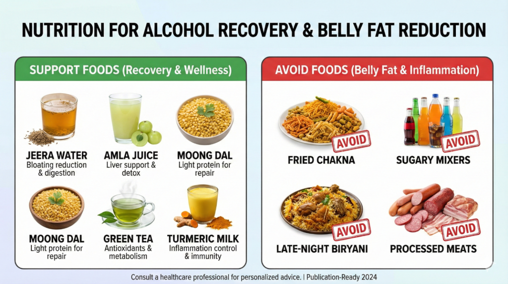 Best Indian Foods for Beer Belly Reduce India Management