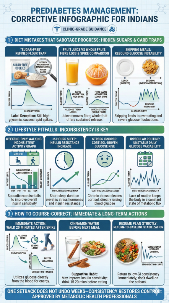 Common Mistakes Indians Make with a Prediabetes Diet Plan Indian