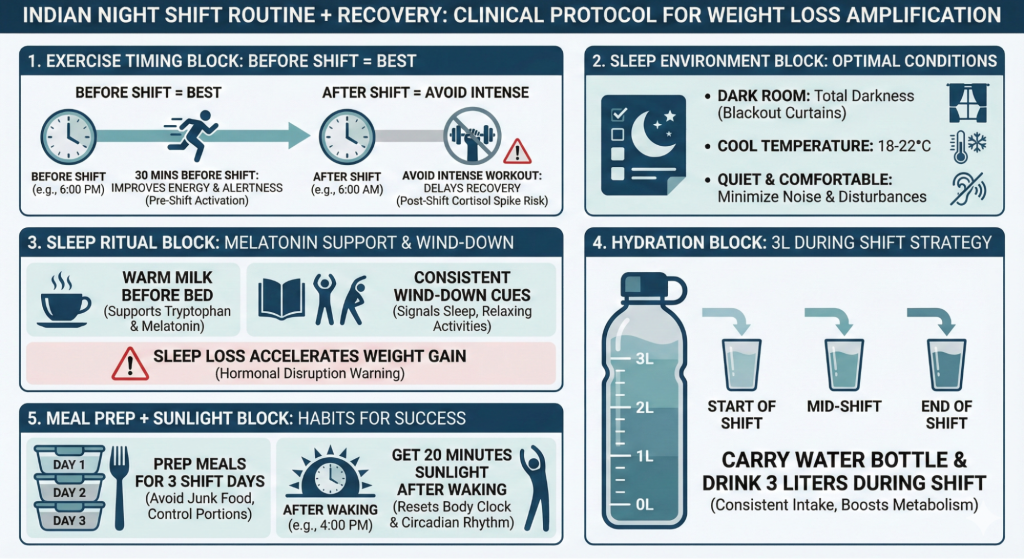 Lifestyle Changes to Support Night Shift Diet Plan in India