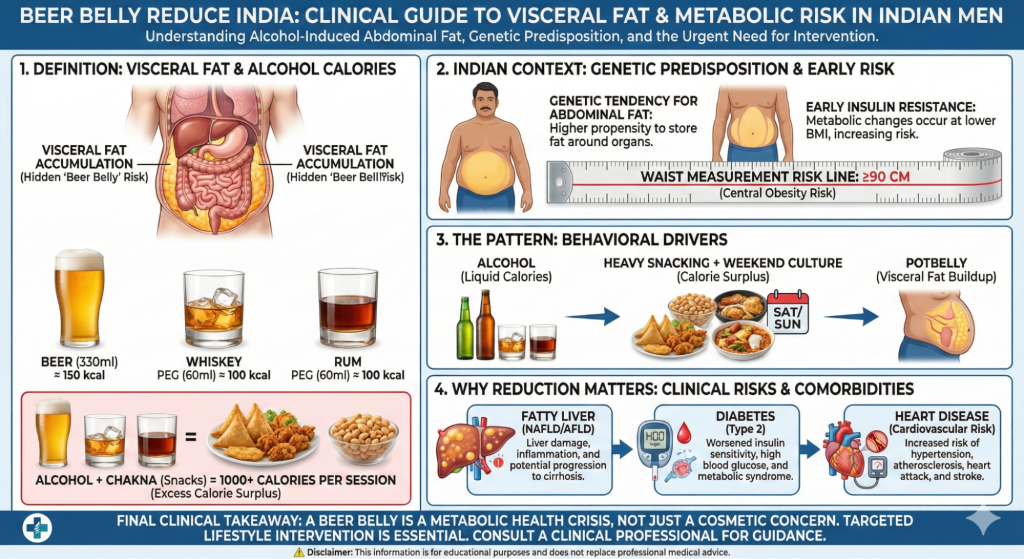 What Is Beer Belly Reduce India and Why Indian Dieters Should Care?